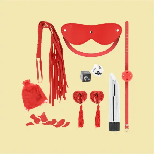 [CMP1009] Kit Bondage OHMAMA para casais cor vermelha