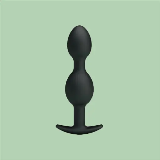 [CMP1044] Bolas Anais de Silicone 12,5cm Preto PRETTY LOVE