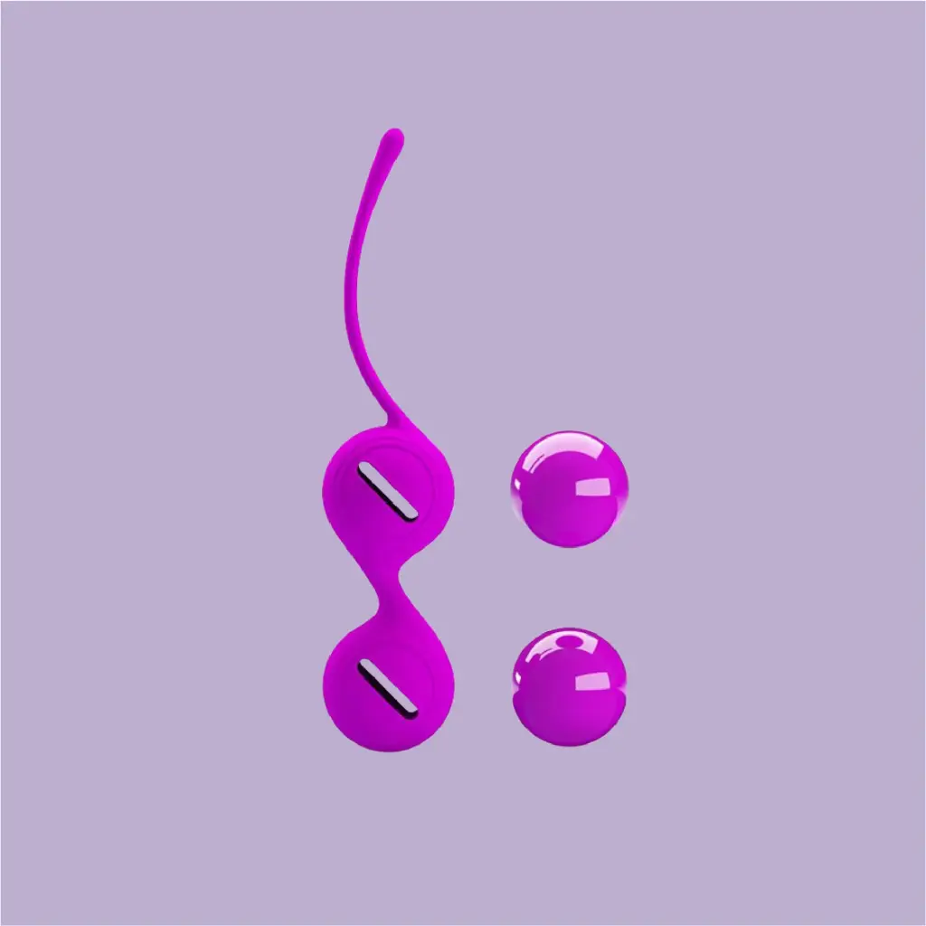 [CMP1045] Bolas Kegel PRETTY LOVE lilás