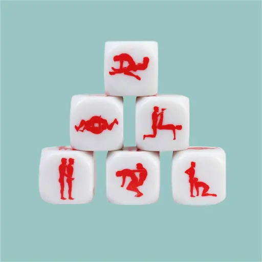[CMP1055] Jogo de Dados Kamasutra Gay 25mm