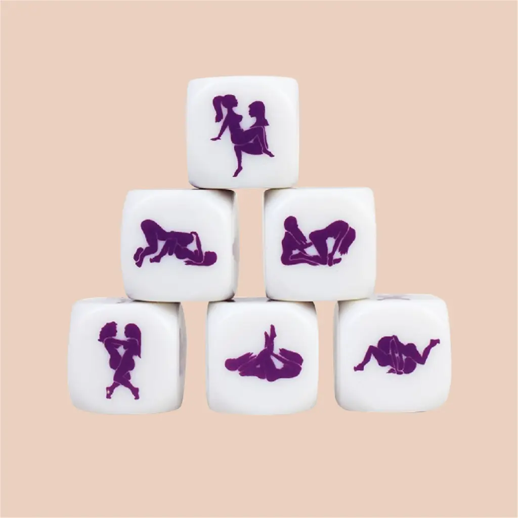 [CMP1056] Jogo de Dados Kamasutra Lesbian 25mm